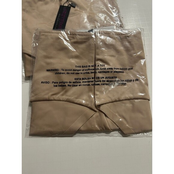 Lot of 3 Curvy Couture Women's Essential Boyshorts size L Bombshell Nude Color - Picture 2 of 5